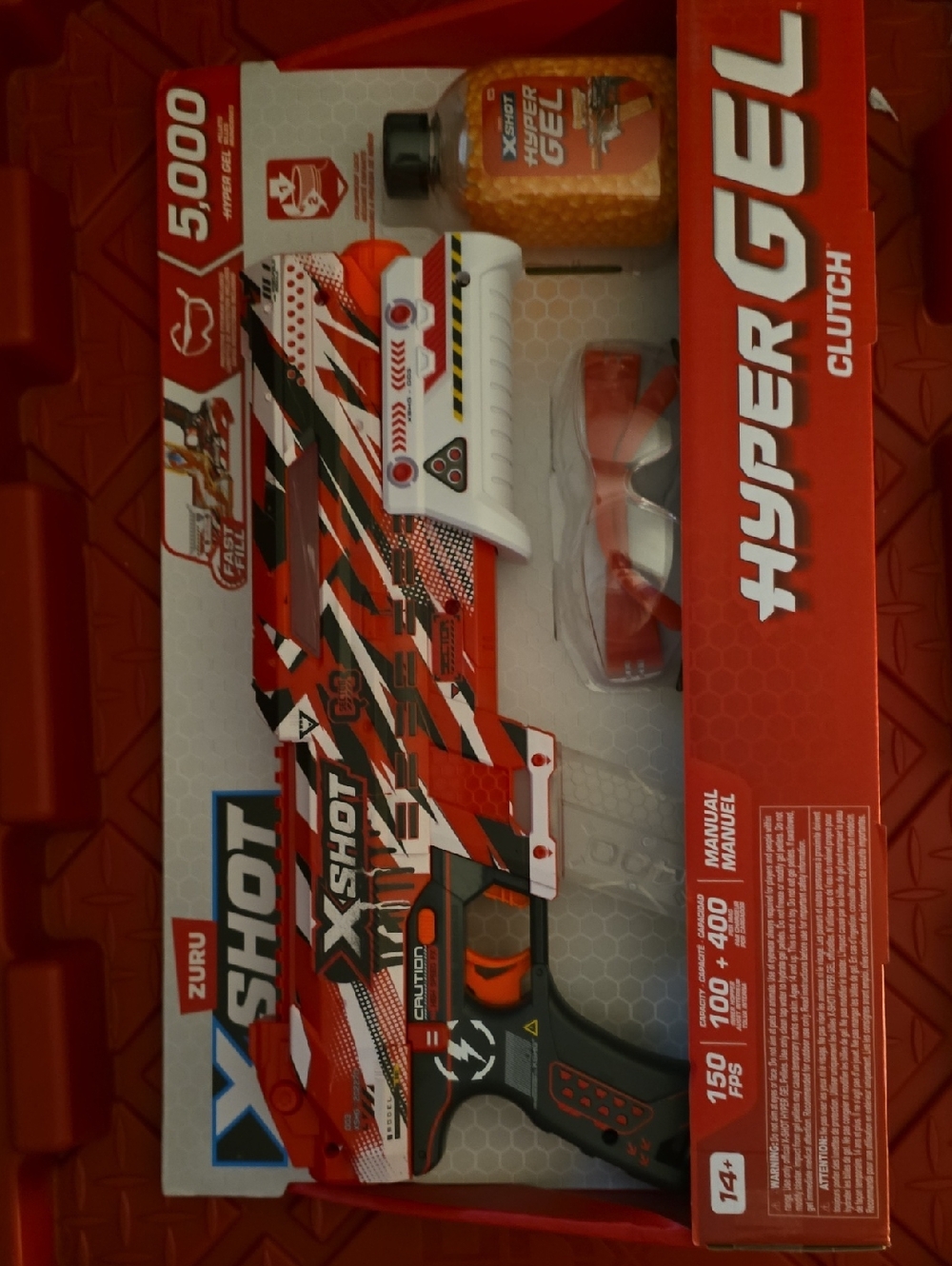 ZURU X-Shot Hyper Gel Blaster - Red, White & Black